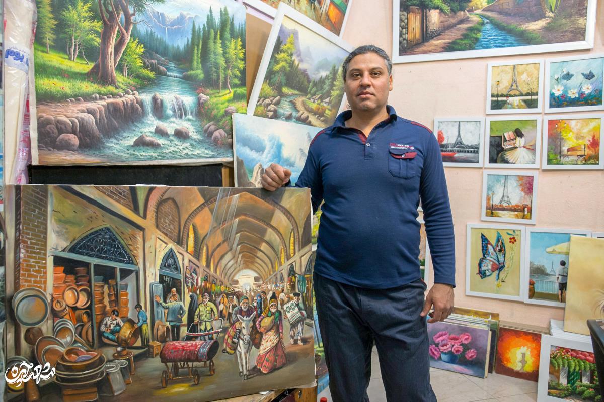 نقاش محله بهشتی: استعداد نقاشی با علم کامل می‌شود