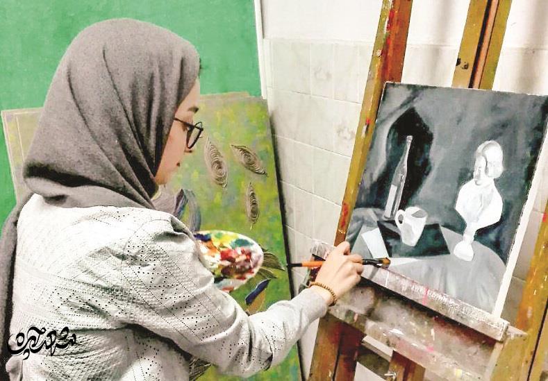 تلاش برای احقاق حقوق زنان و کودکان با نقاشی