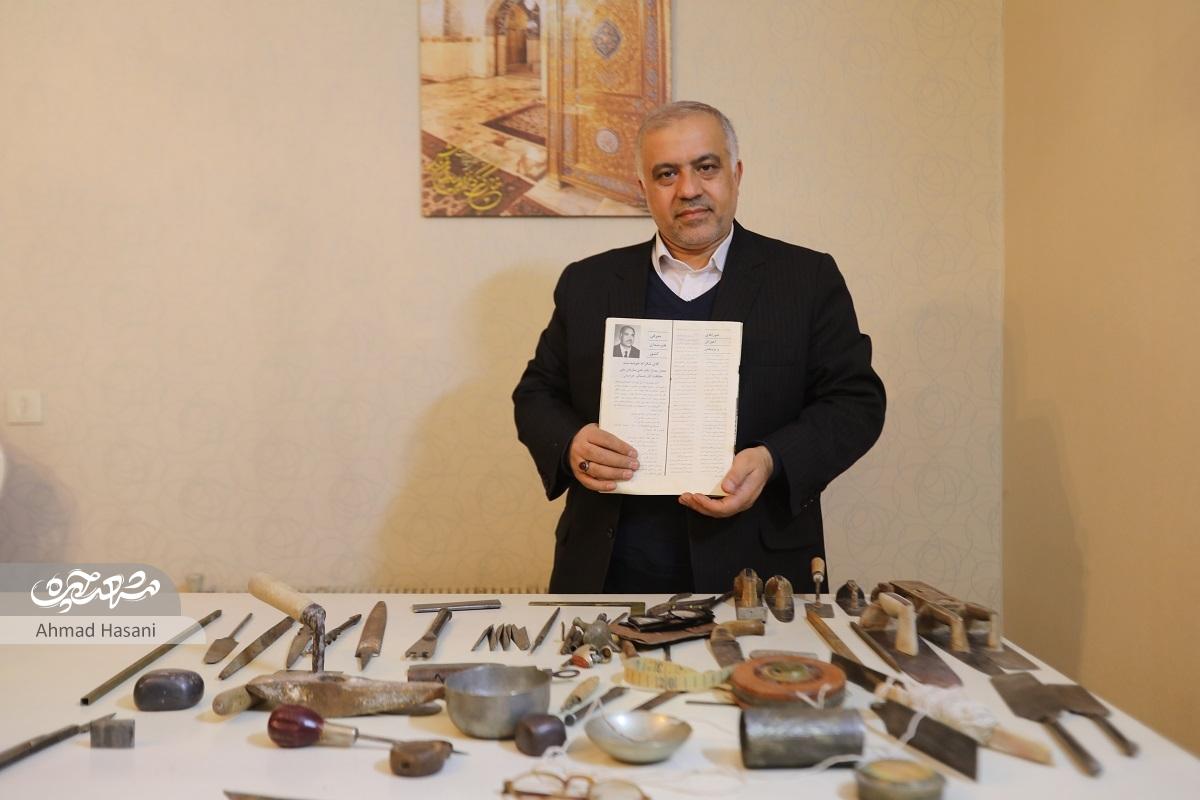 رد هنر معماری شکرالله خوشدست در رواق دارالشکر حرم