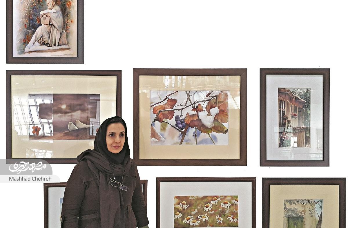 نقش «نگاه» یک مادر روی تابلو نقاشی نقش «نگاه» یک مادر روی تابلو نقاشی
