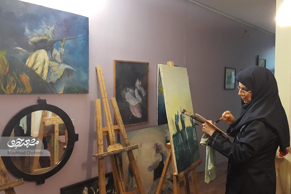 نقاشی زندگی پیامبر (ص) از آثار ماندگار نگین طاهری است