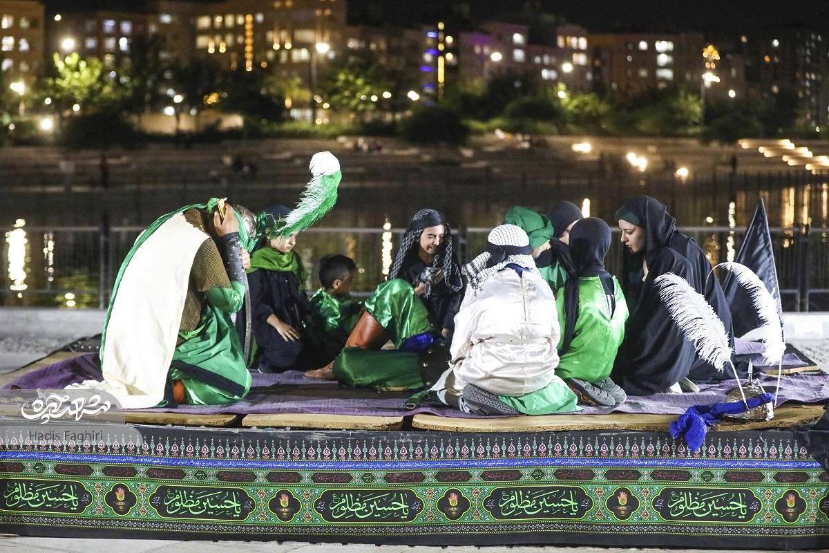 نمایش تعزیهخوانی در بوستان برکت نمایش تعزیهخوانی در بوستان برکت