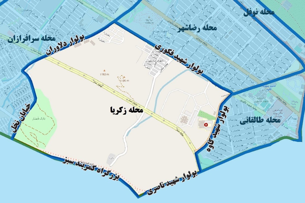 محله زکریا تنها  ۳ درصد بافت مسکونی دارد