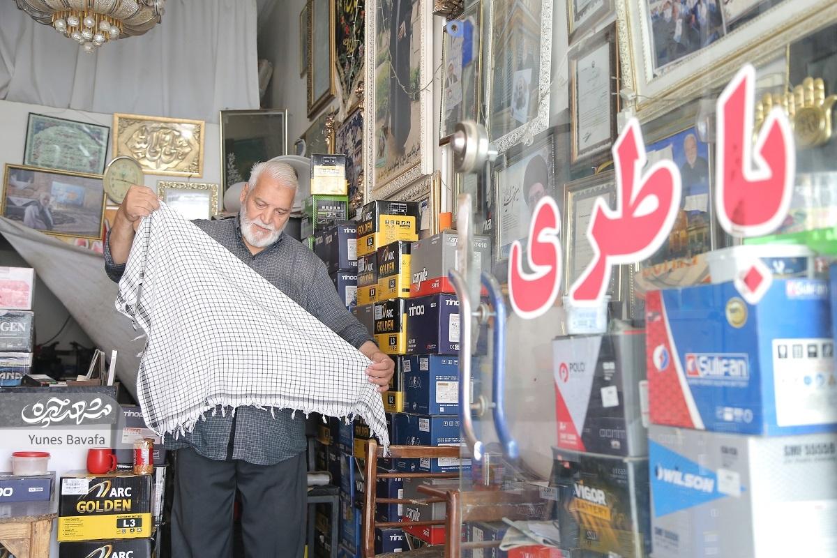حاج مجیدخاوری هم‌رزم شهید کاوه همچنان در لباس خدمت است