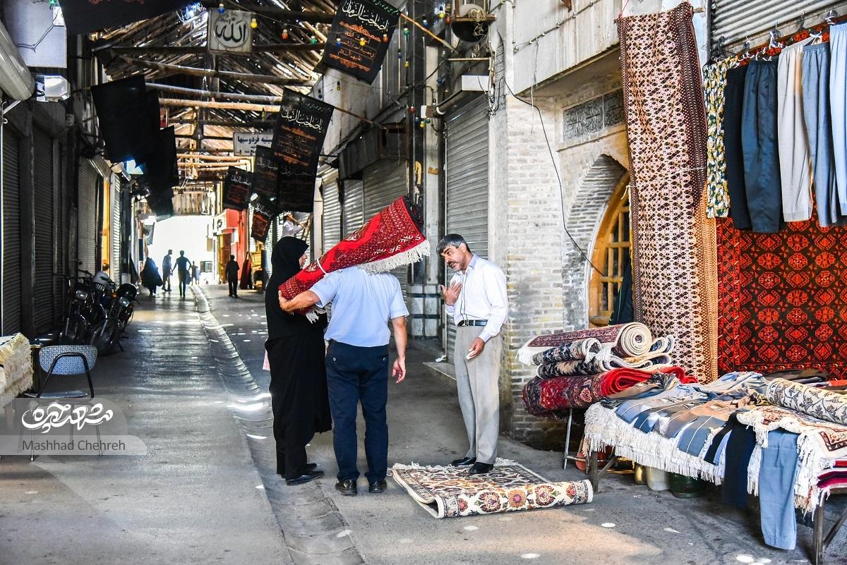 بازار فرش بر دار مرمت