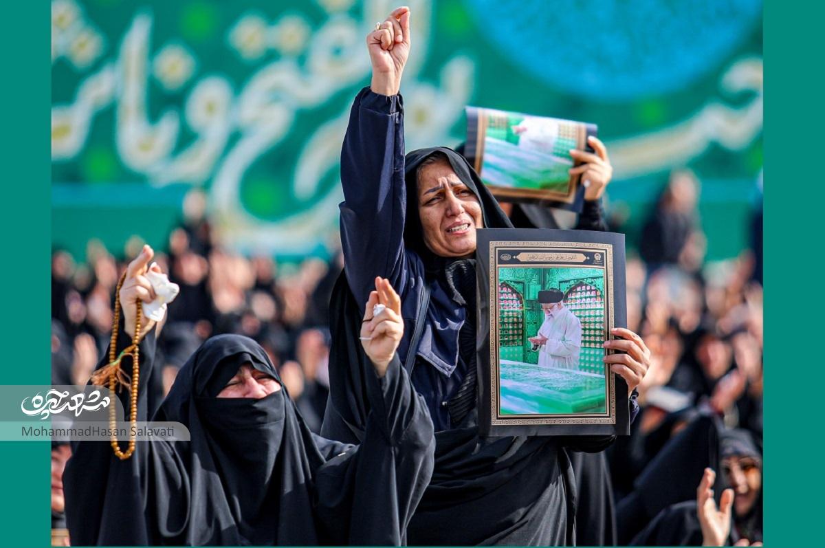 زائران عزادار در غم شهادت آیتالله خامنهای راهی حرمرضوی شدند زائران عزادار در غم شهادت آیتالله خامنهای راهی حرمرضوی شدند