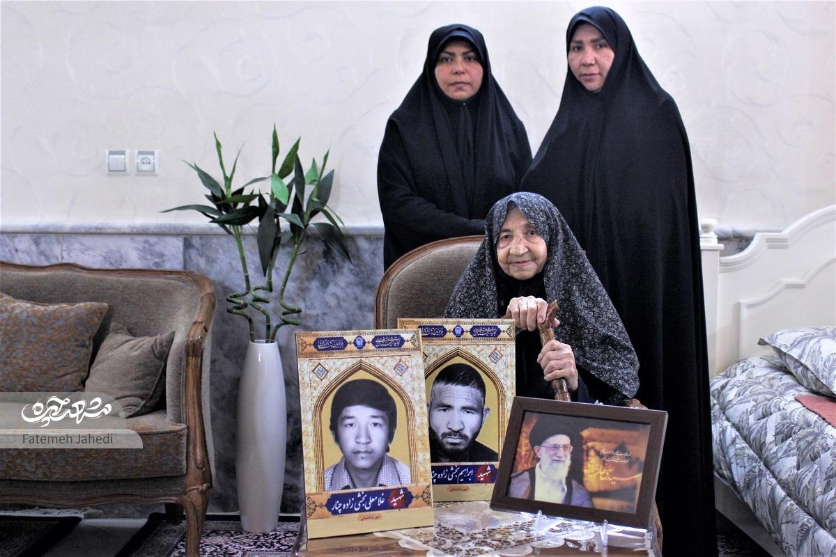 خاطره عجیب حضور رهبر شهید در خانه شهیدان بخشی‌زاده