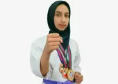 سارا صابری با کتاب&zwnj;خوانی به کاراته علاقه&zwnj;مند شد