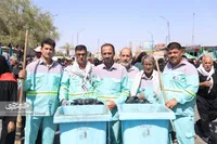 پاکبانان مشهدی با قلب‌شان نجف را جارو می‌زنند