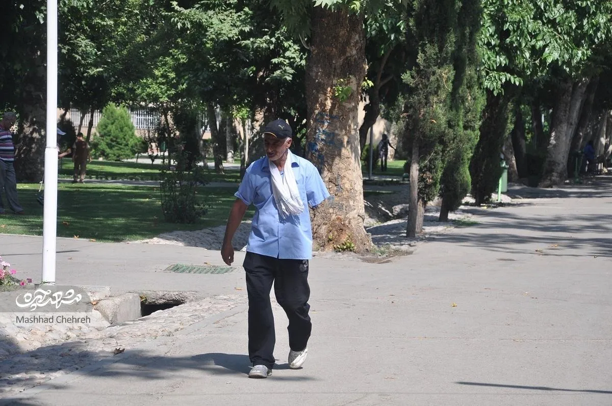 دست بالای غلامحسن رضایی در پیاده‌روی دور رینگ پارک ملت