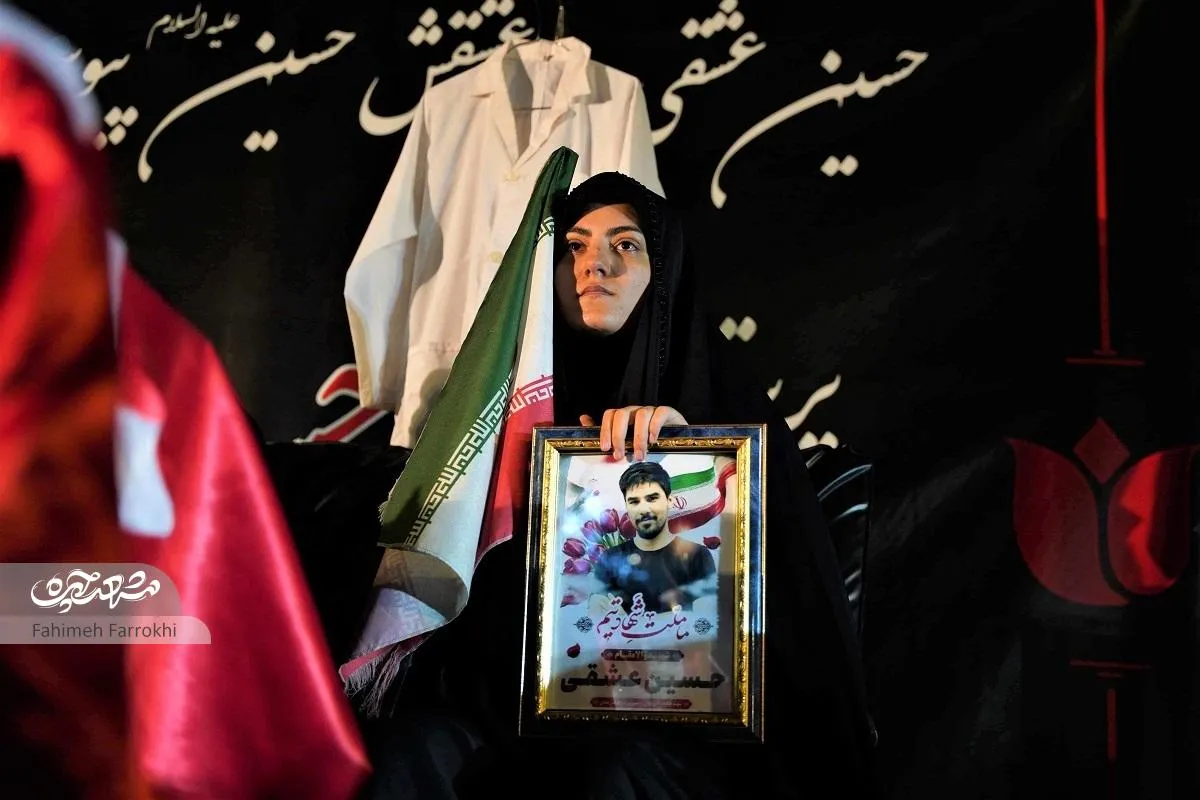 حسین عشقی برای خدمت در میدان جنگ آماده شده بود