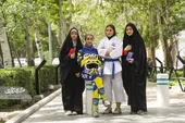 پرچم دختران مشهد بالاست