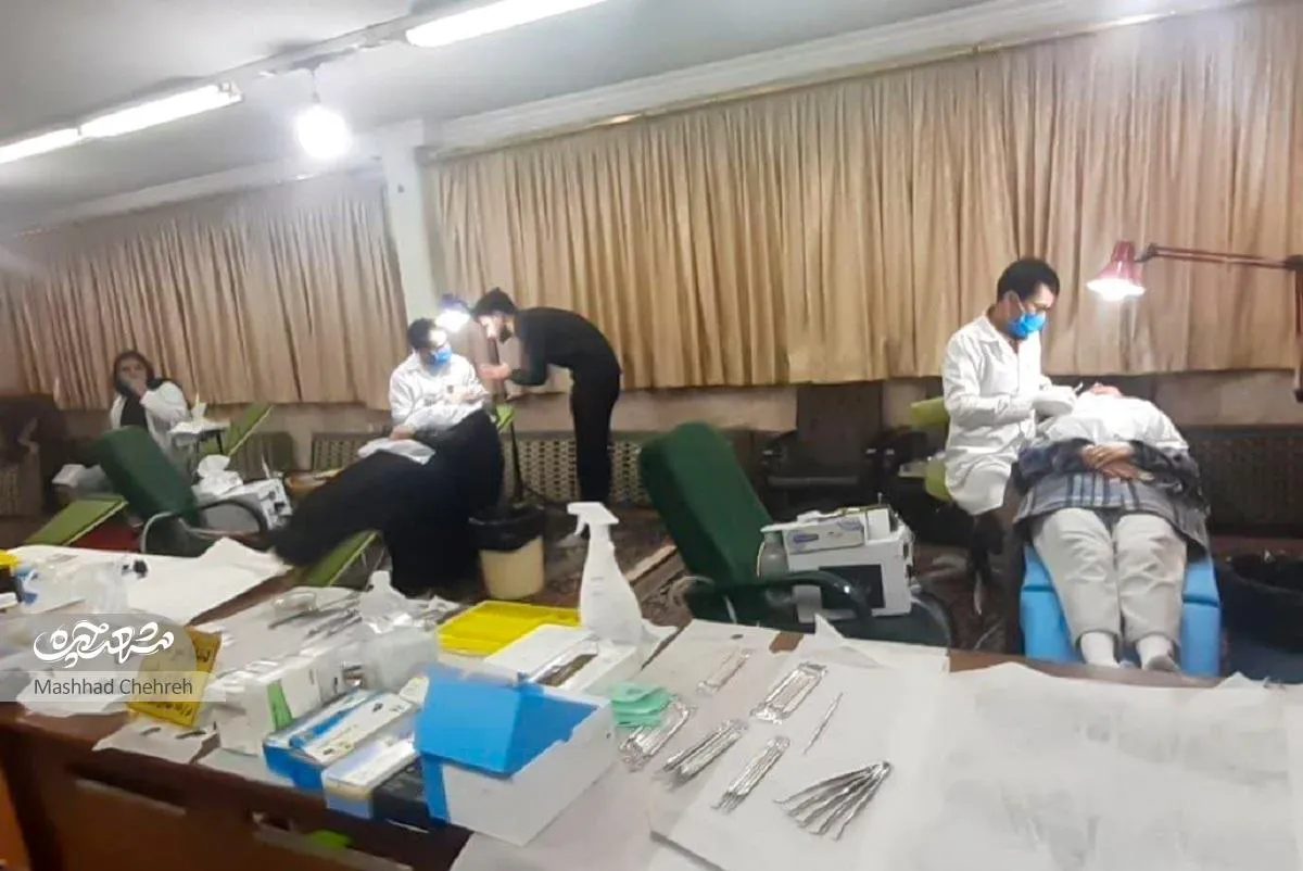 خدمات رایگان دندان‌پزشکی در مسجد محله تلگرد