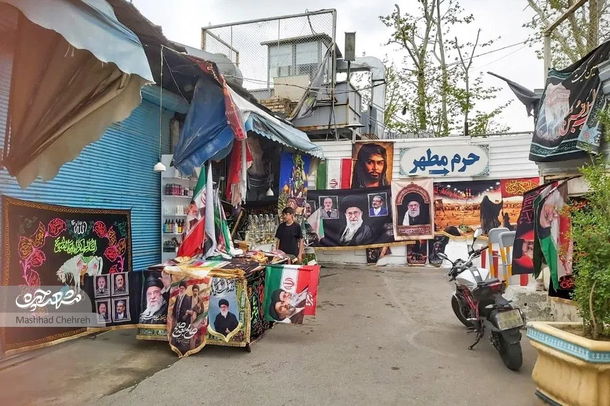 کسبه بازارچه شهید آستانه‌پرست هنوز سیاه‌پوش رهبر شهیدند