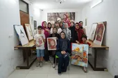 مهربانی نقاش ضامن آهو با کودکان محله حسین&zwnj;آباد