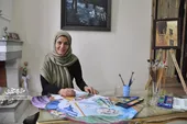 بی&zwnj;بی&zwnj;نجمه احمدی نقاش چیره دست محله مجیدیه است