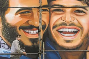 نقاشی جنگ بازتاب حسرت جاماندنم از قافله شهداست 