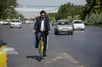پژوهشگر حوزه شهری دور مشهد را با دوچرخه پیمود