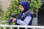 حسنا داریوش، خبرنگار کوچک حاضر در صحنه