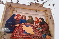 نقاشی دیواری ما ایران را می‌سازیم، زینت بخش اجتماعات شبانه است