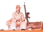 پوستر مارادونا در سنگر