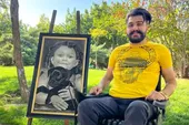 یک حادثه، موجب کشف استعداد محسن در نقاشی شد