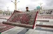 نقش قالیبافی در تزئین حرم&zwnj;رضوی