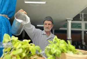 درِ مسجد صاحب‌الزمان(عج) به همت غلامرضا معینیان همیشه باز است