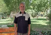 آقا مرتضی کاملی برای علم گردانی، کشتی&zwnj;گیر شد