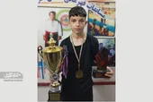امیرمحمد افسری بارها در مسابقات کونگ&zwnj;فو مدال طلا گرفته است