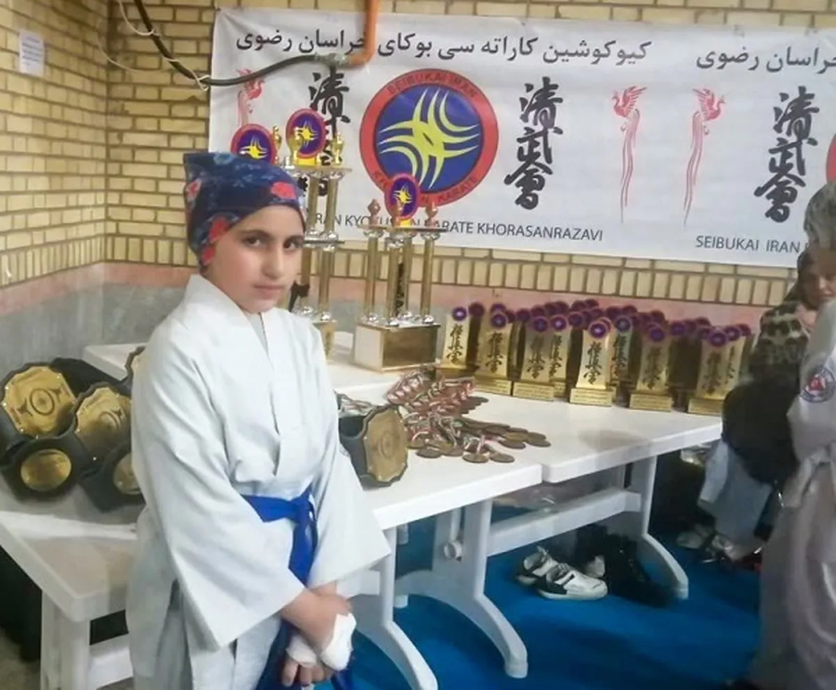 دختر کاراته‌کار محله ابوطالب به دنبال فتح سکوهای قهرمانی