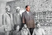 رد هنر معماری شکرالله خوشدست در رواق دارالشکر حرم