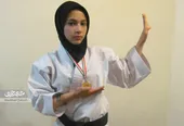 سمیرا جلیلی صادق کمربند مشکی و دان یک کاراته را دارد
