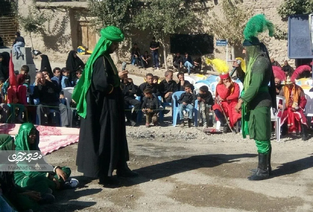 جوانان مشهدی تعزیه را به روستاها می‌برند