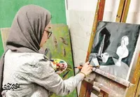 تلاش برای احقاق حقوق زنان و کودکان با نقاشی