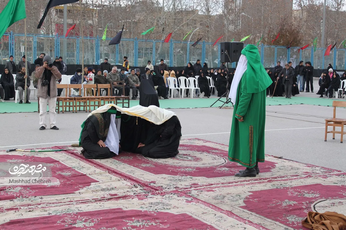 تعزیه خوانی در چهارراه آزادشهر