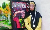 مریم نسایی با نقاشی چهره خودش در کشور دوم شد