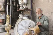 نقش فردوسی و مولانا روی سماور