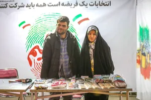 حال خوب زوج توان‌یاب در بازارچه مشاغل خانگی